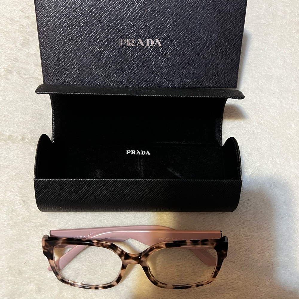 Authentic Prada Brown And Rose Tortoiseshell Glasses
